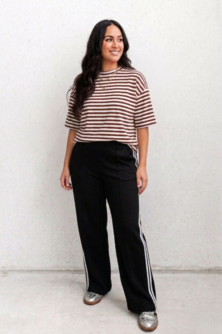 Racer Pant - Black/White - Mabel and Woods