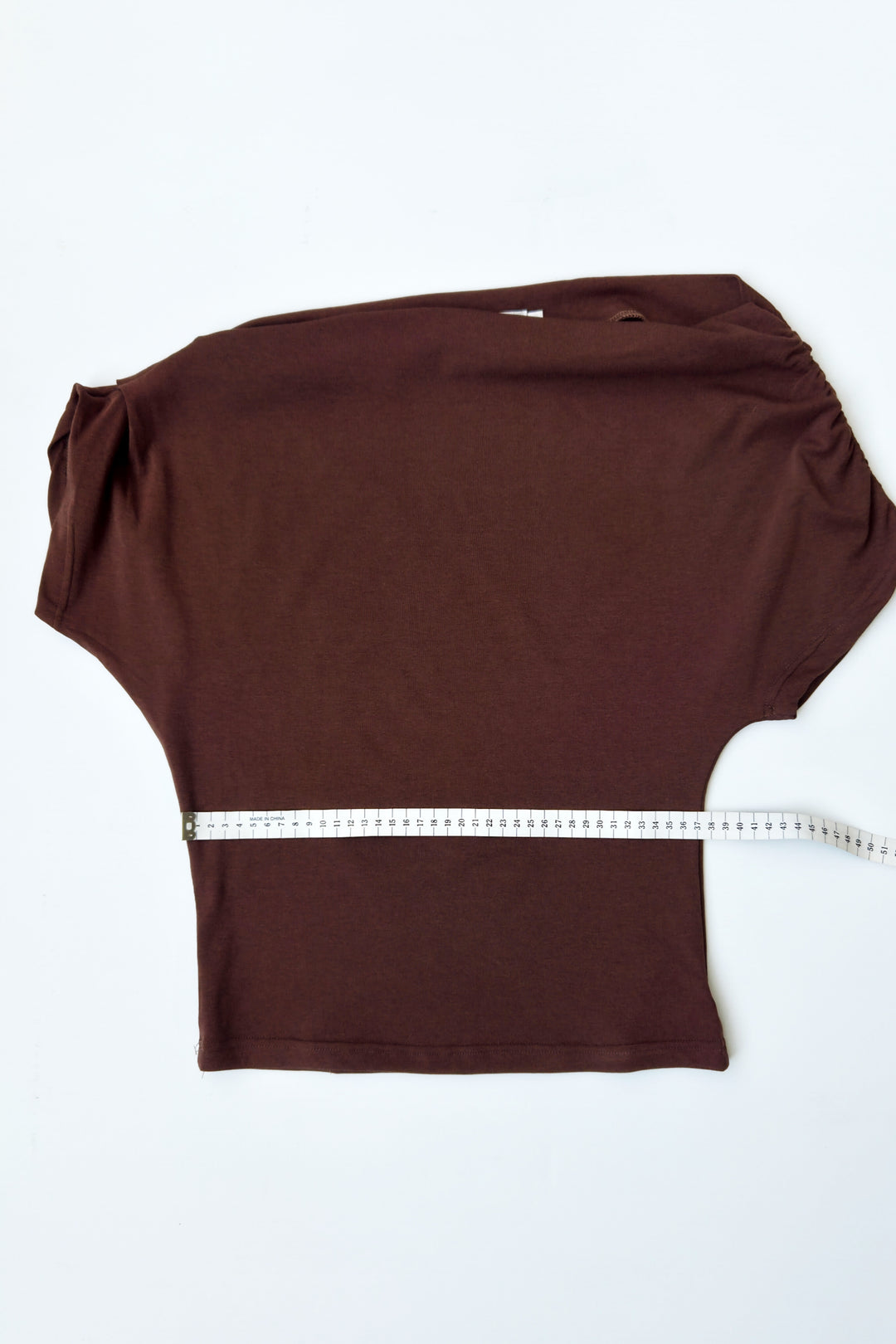 Off-Shoulder Ruched Top - Black