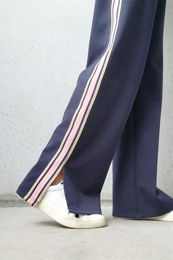 Maddox Pant - Navy/Blush