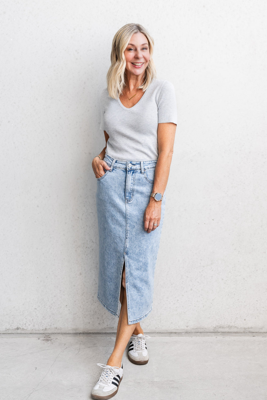 Jenson Denim Skirt - Blue