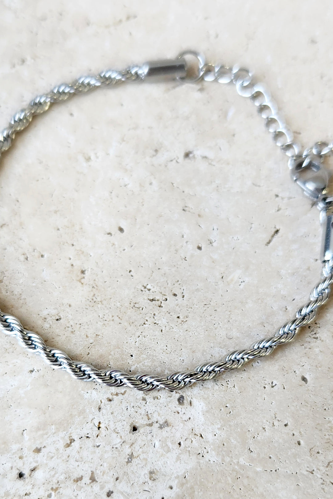 Rope Twist Bracelet - Silver