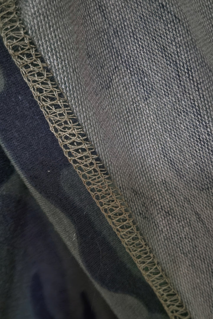 Camo Print Side Stripe Pants