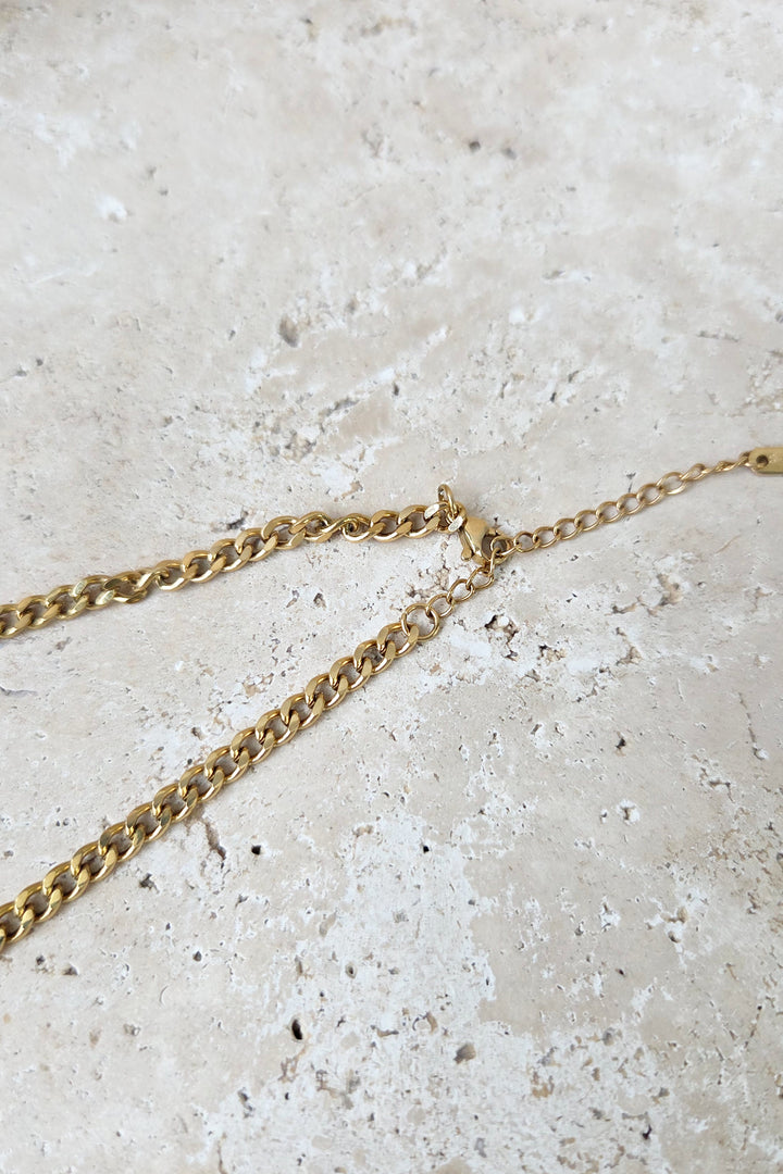 T - Bar Necklace - Gold
