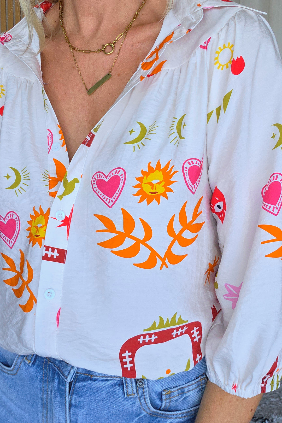 Cosmic Love Shirt - Cream
