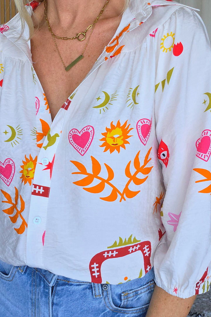 Cosmic Love Shirt - Cream