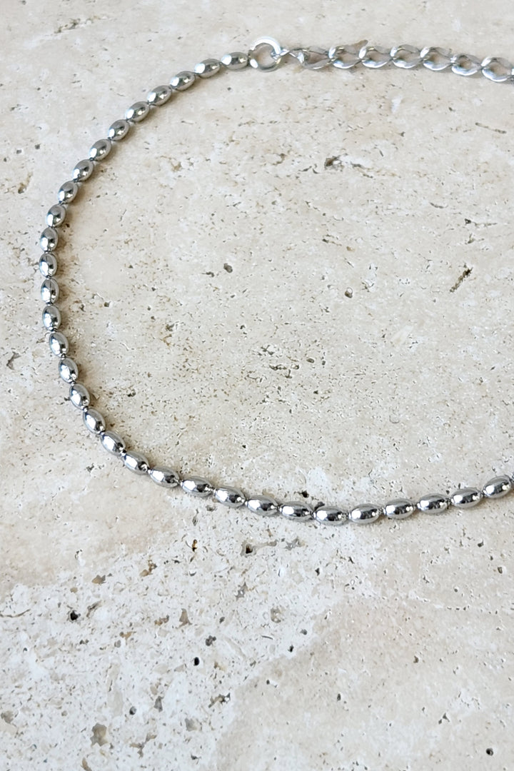 Bean Chain Bracelet - Silver