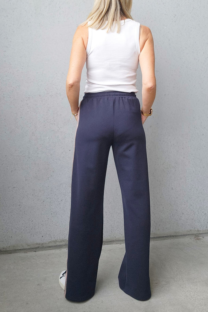 Maddox Pant - Navy/Blush