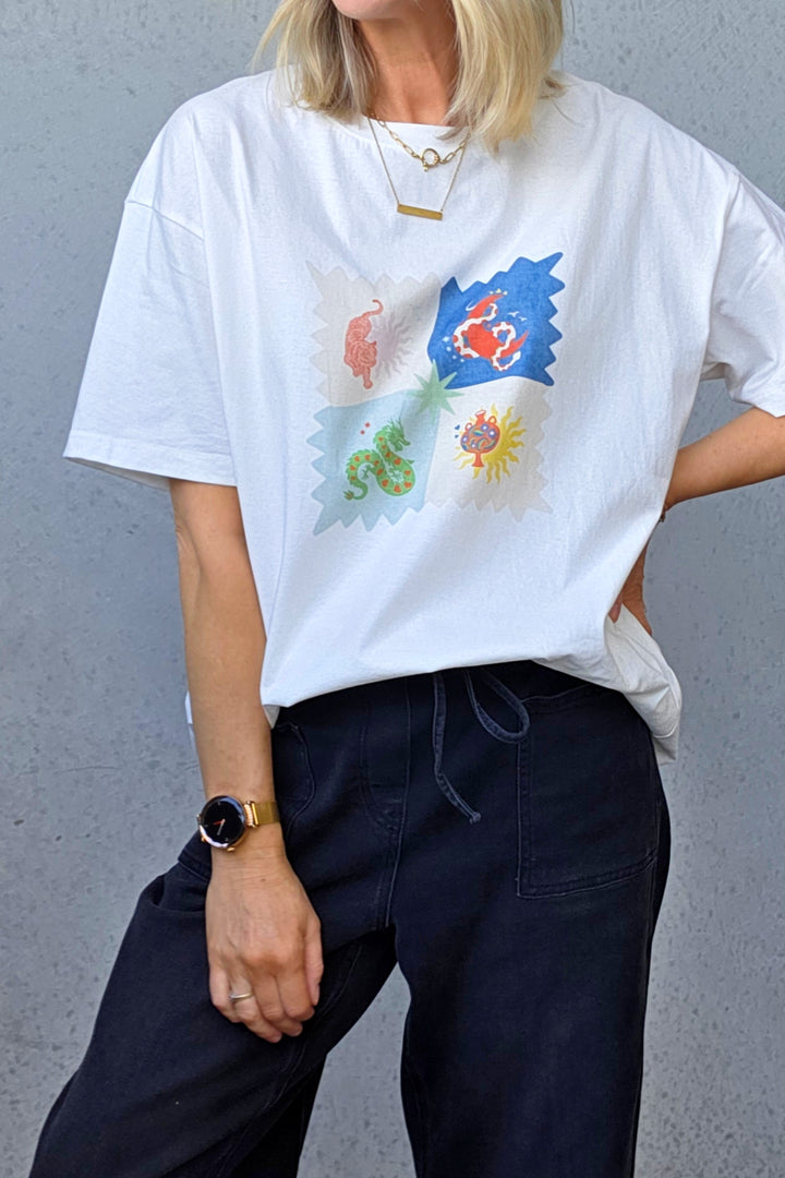 Tiger Tee - White