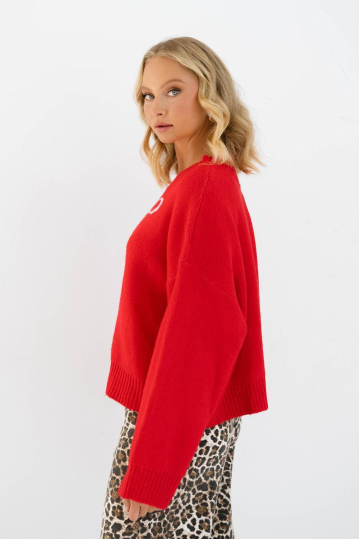 Bow Knit - Red