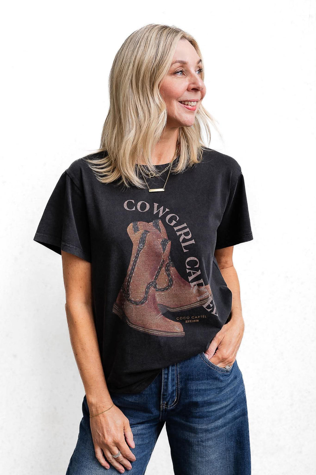 Cartel Tee - Washed Black