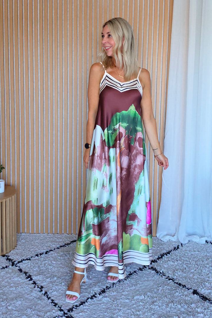 Riva Maxi Dress - Coffee