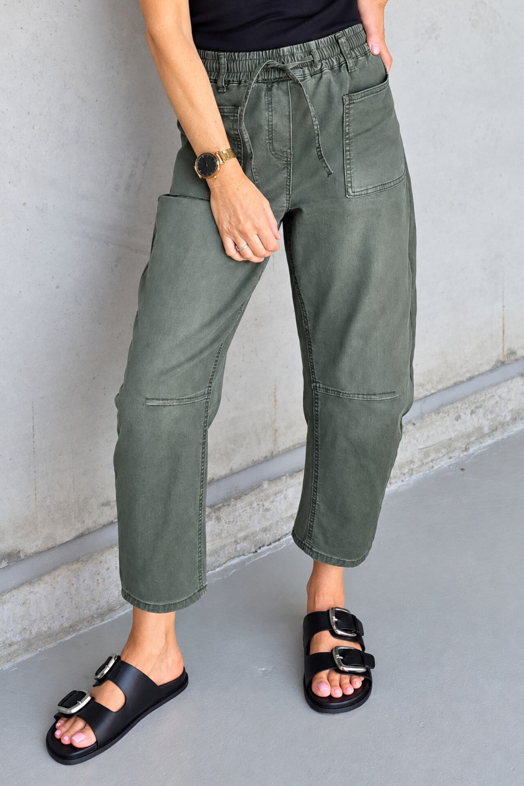 Barrel Jogger - Khaki