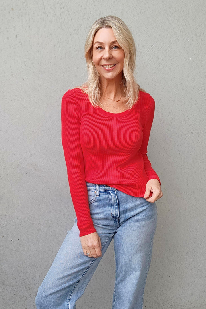 Freya Knit - Red