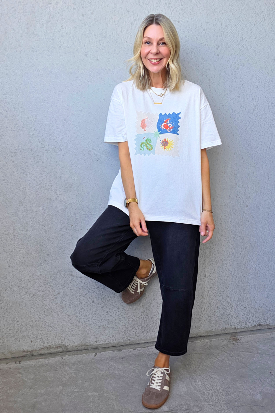 Tiger Tee - White