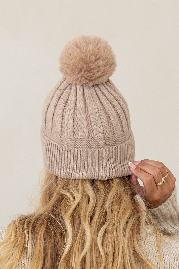 Rib Pom Pom Beanie - Various - Mabel and Woods
