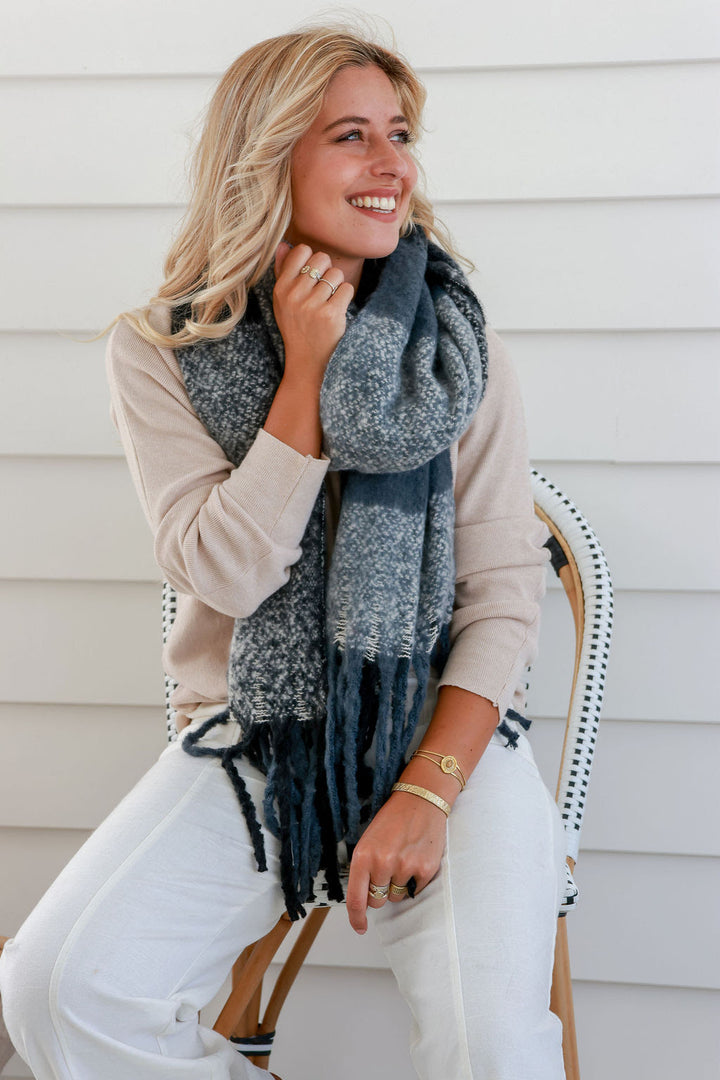 50 Shades of Grey Scarf - Black/Grey