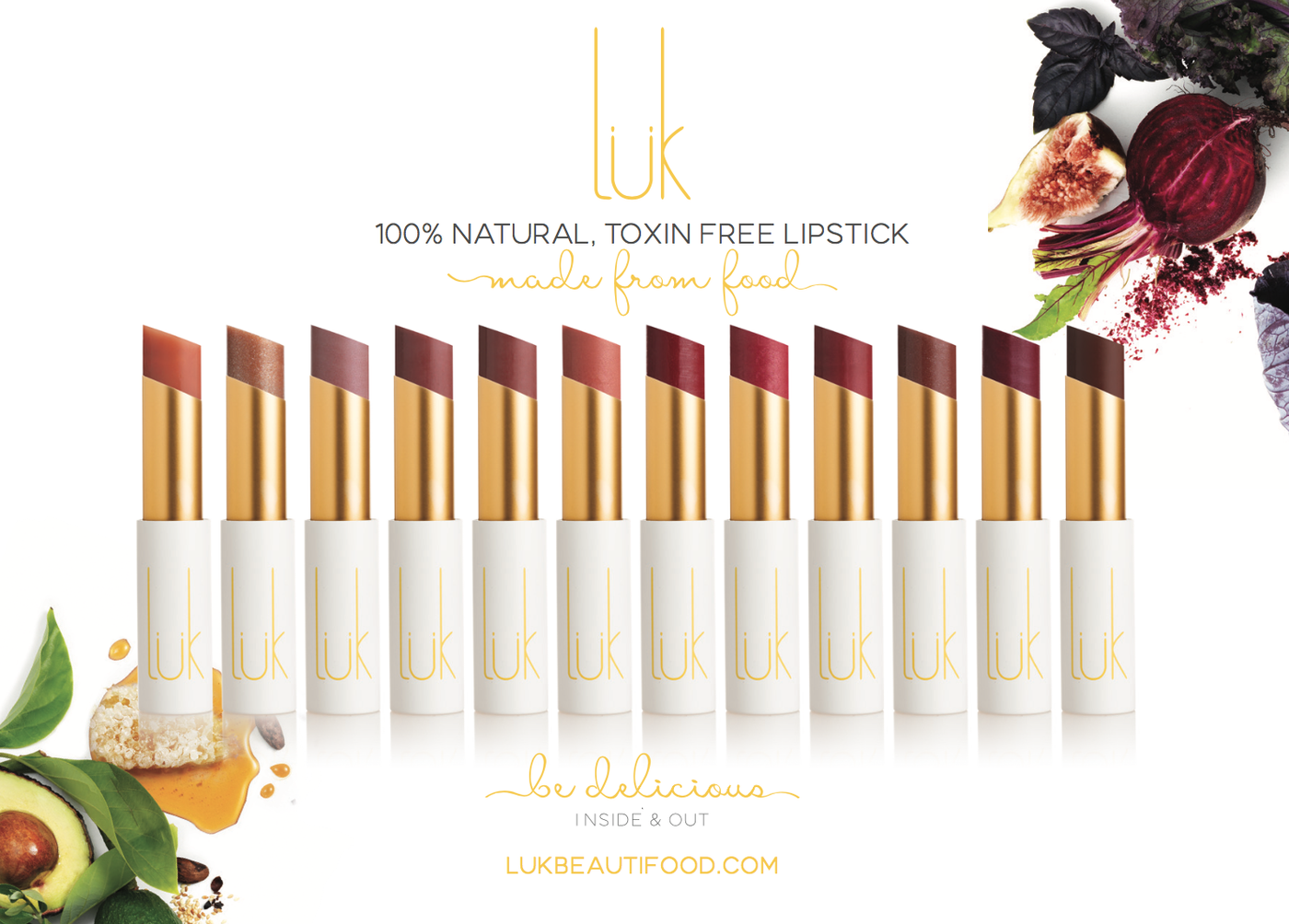 Luk Beautifood Lipstick - 12 Colours | Mabel and Woods | Women's Fashion