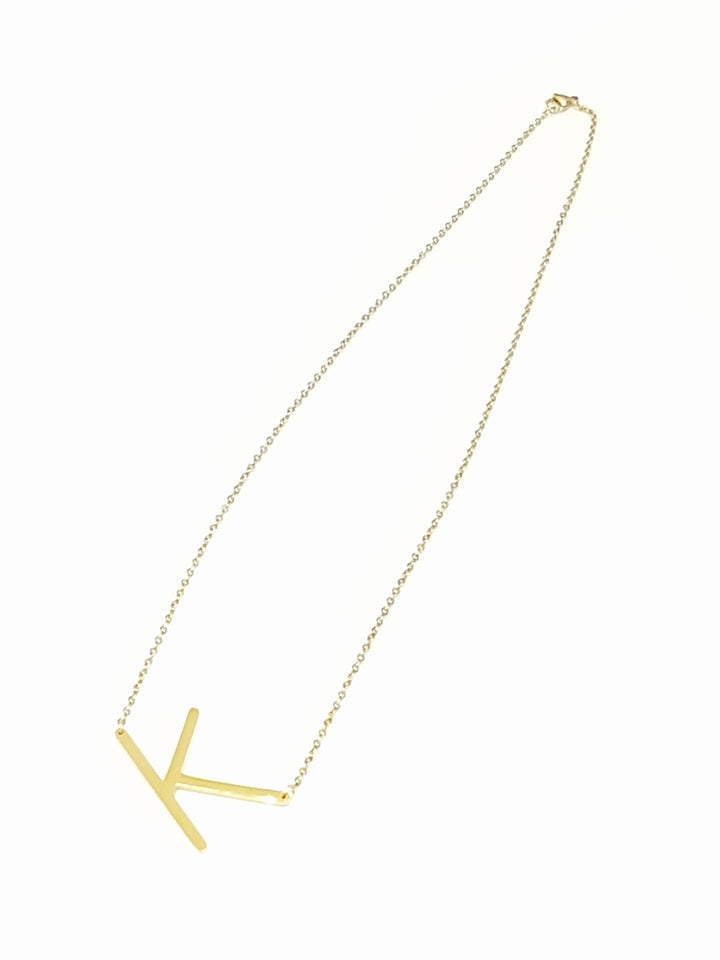 Gold Initial Letter Necklace | Mabel and Woods | Women's Fashion