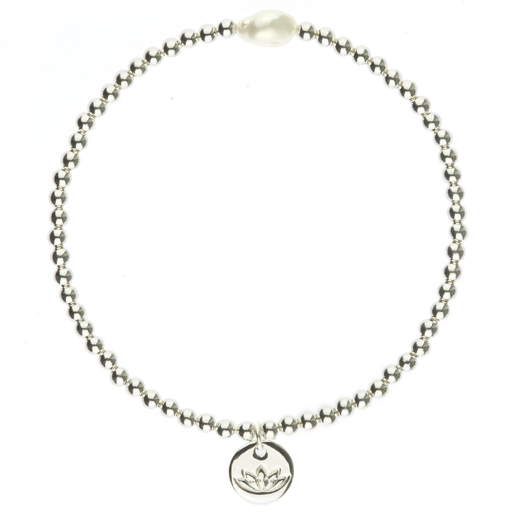 Tiffany Bracelet - Silver/Pearl