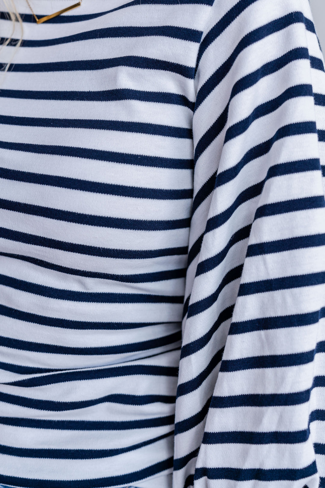 Breton Stripe Top - White/Navy – Mabel and Woods