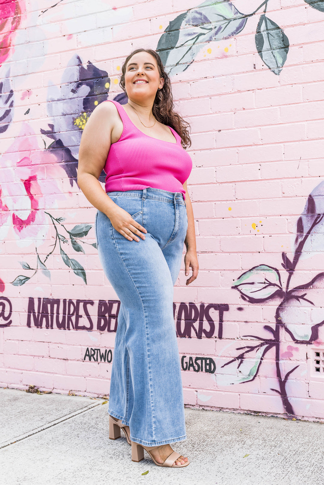 Billie Wide Leg Jean - Blue