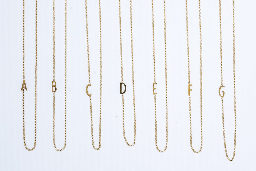 Mini Gold Initial Necklace | Mabel and Woods | Women's Fashion