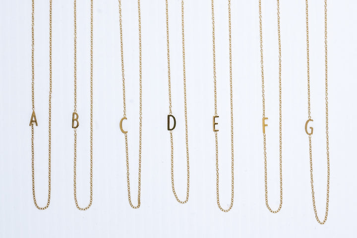 Mini Gold Initial Necklace | Mabel and Woods | Women's Fashion