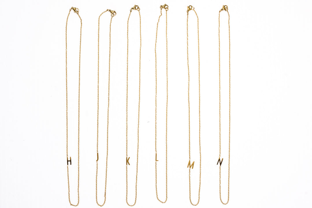 Mini Gold Initial Necklace | Mabel and Woods | Women's Fashion