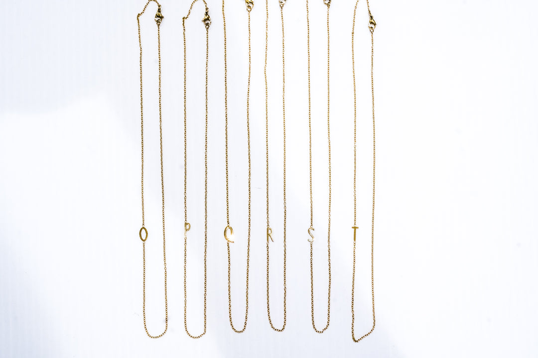 Mini Gold Initial Necklace | Mabel and Woods | Women's Fashion