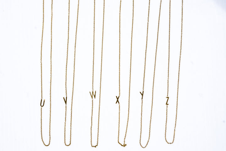 Mini Gold Initial Necklace | Mabel and Woods | Women's Fashion