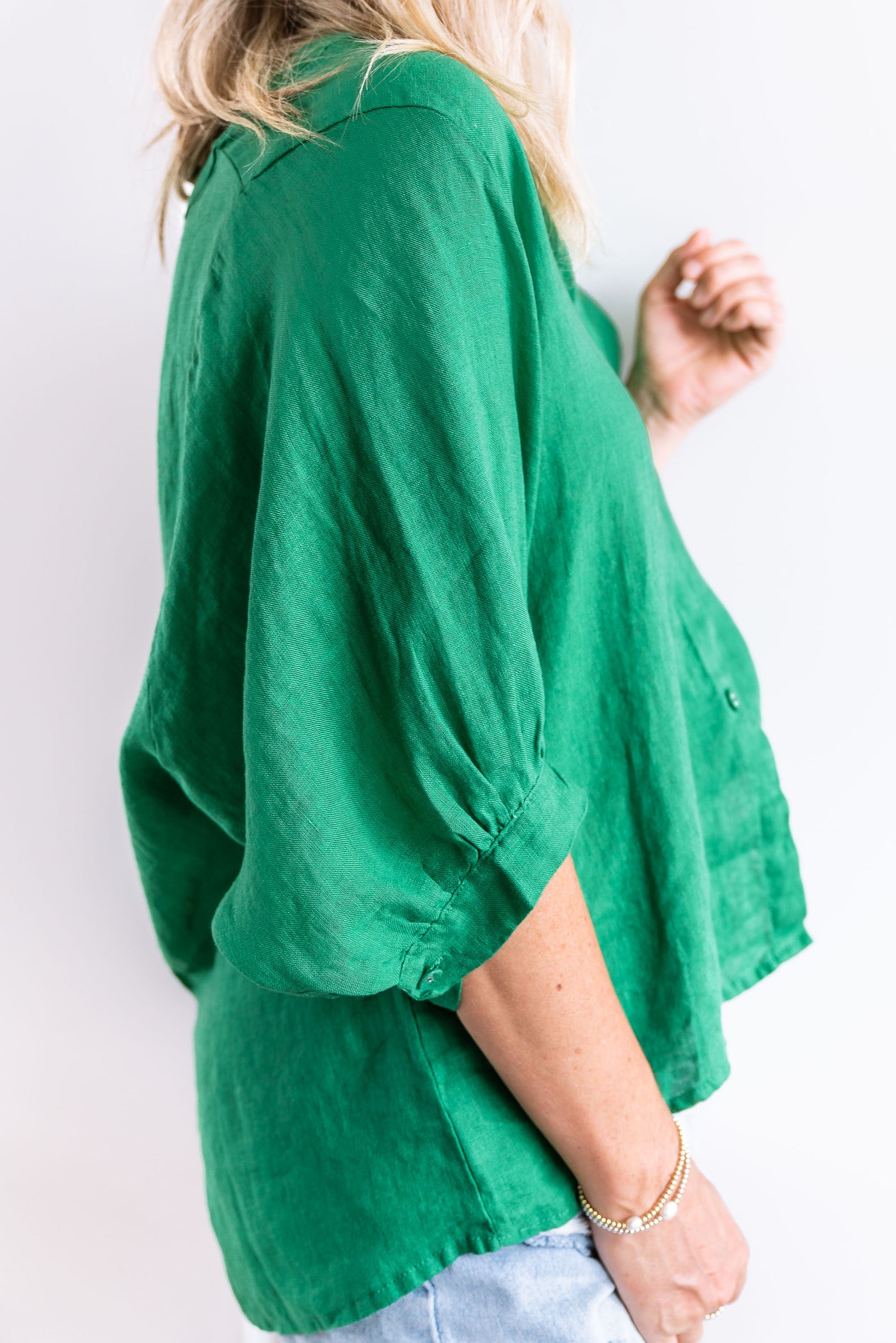 Phoenix Linen Shirt - Green