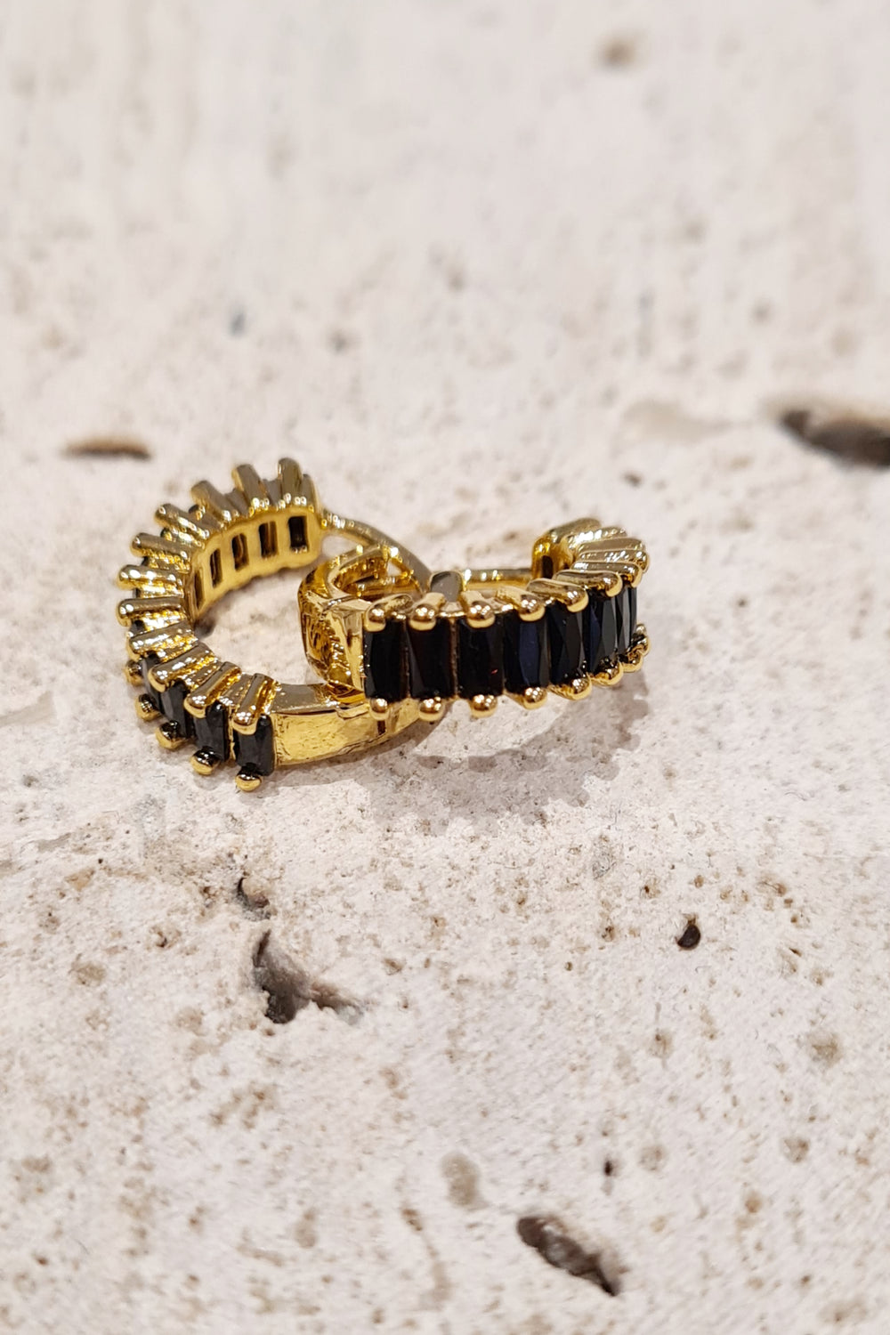 Huggie Stone Earrings - Various - Mabel and Woods