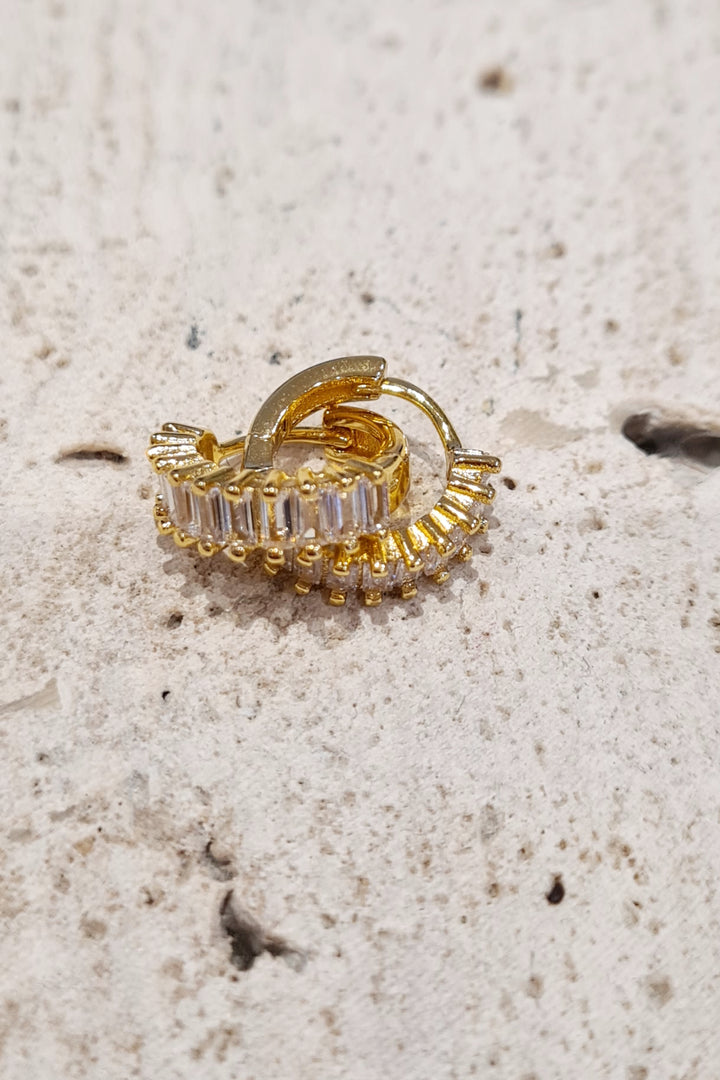 Huggie Stone Earrings - Various