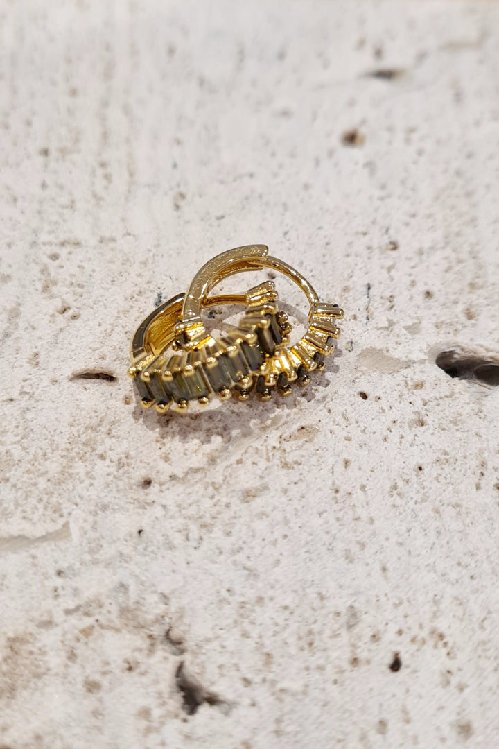 Huggie Stone Earrings - Various