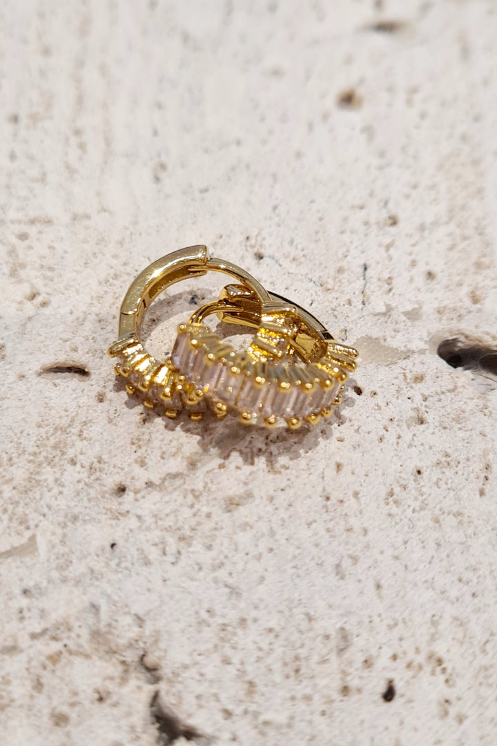 Huggie Stone Earrings - Various