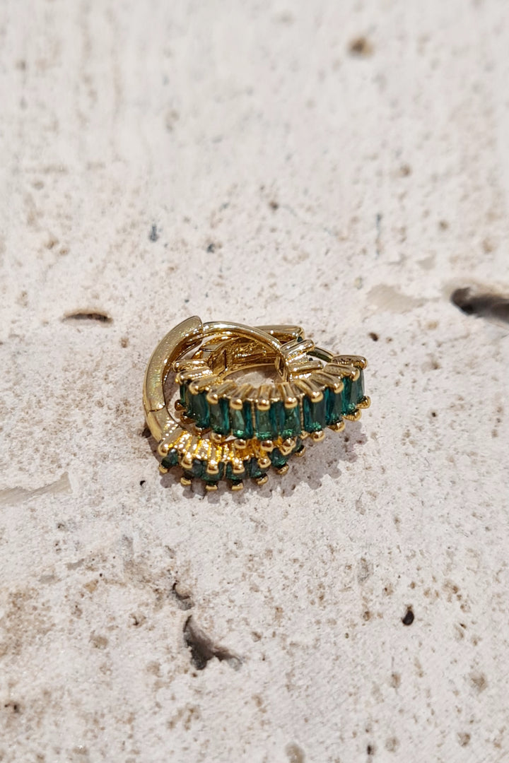 Huggie Stone Earrings - Various