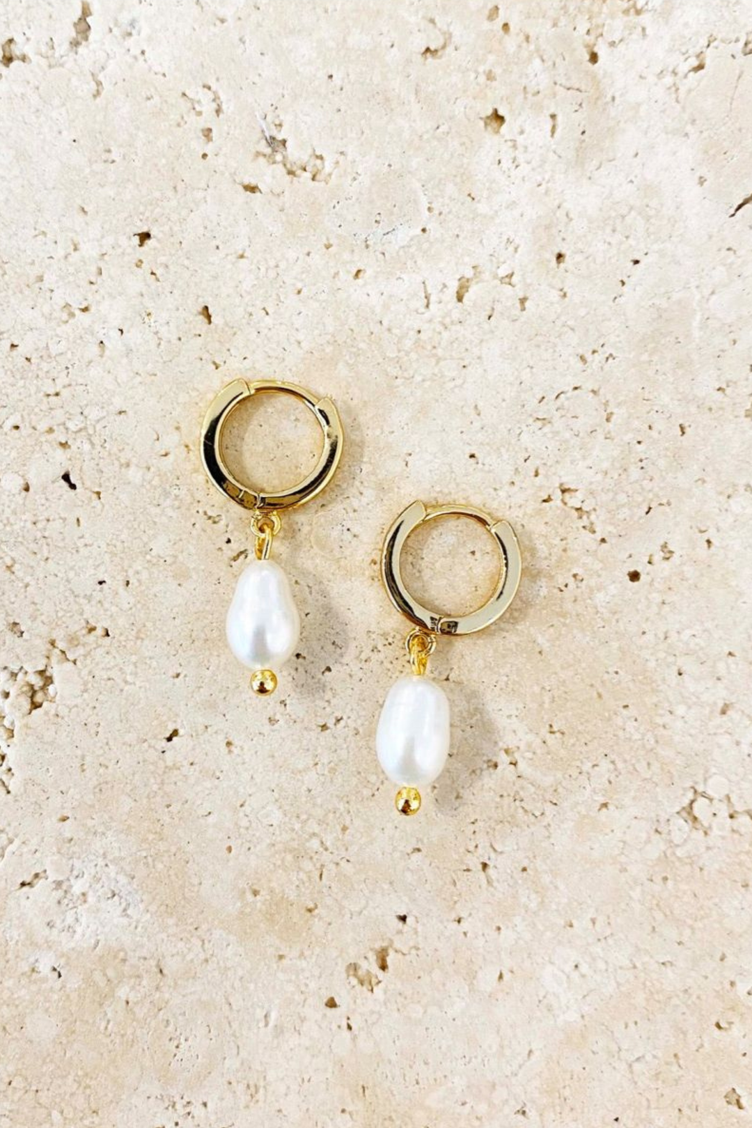 Daphne Pearl Earrings - 18ct Gold Plated