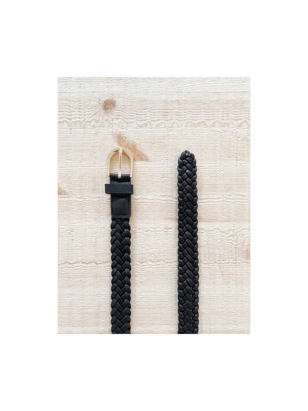 Rosamonde Braided Belt - Black - Mabel and Woods
